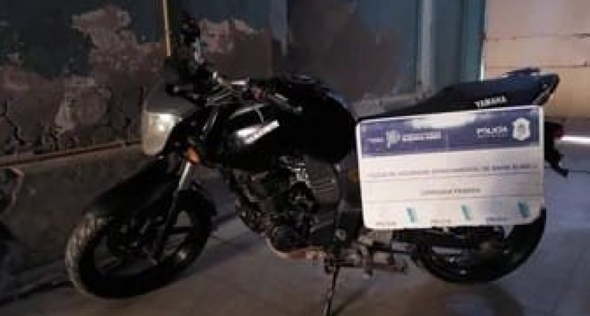 Aprendido: Circulaba con una moto que había sido robada en Punta Alta