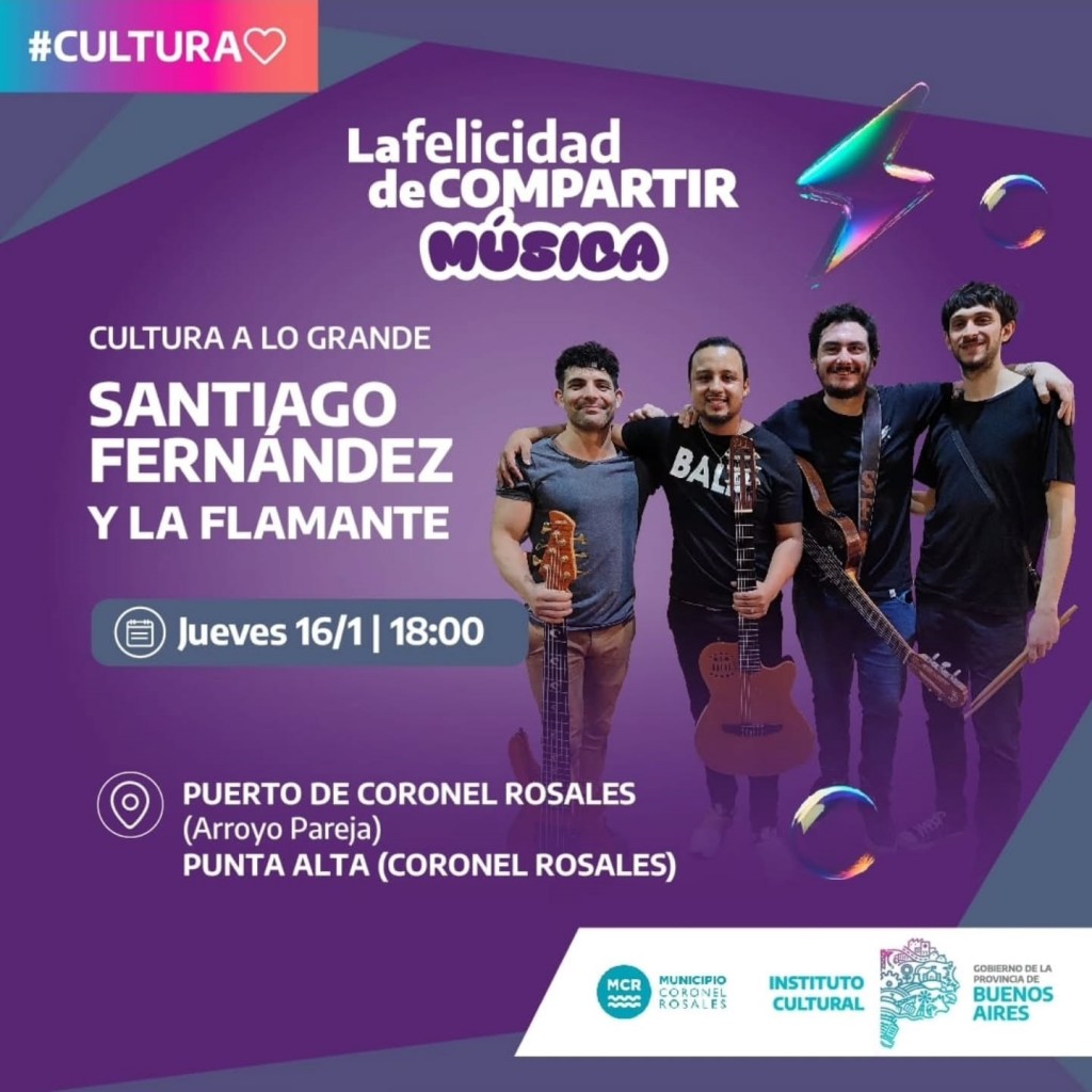 Agenda Turistica: La musica de Santi Fernandez y la Flamante en dos shows