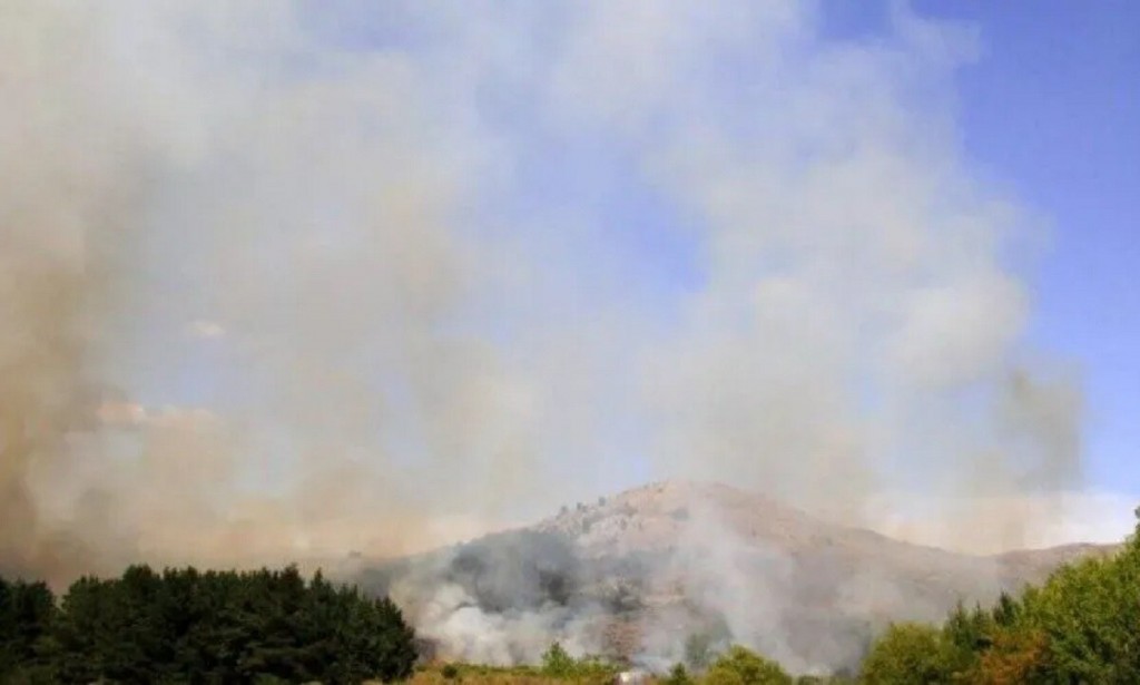 Incendio en las sierras de Tandil: 