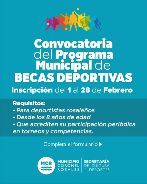 Se encuentran abiertas las inscripciones al Programa Municipal de Becas Deportivas 2025! 