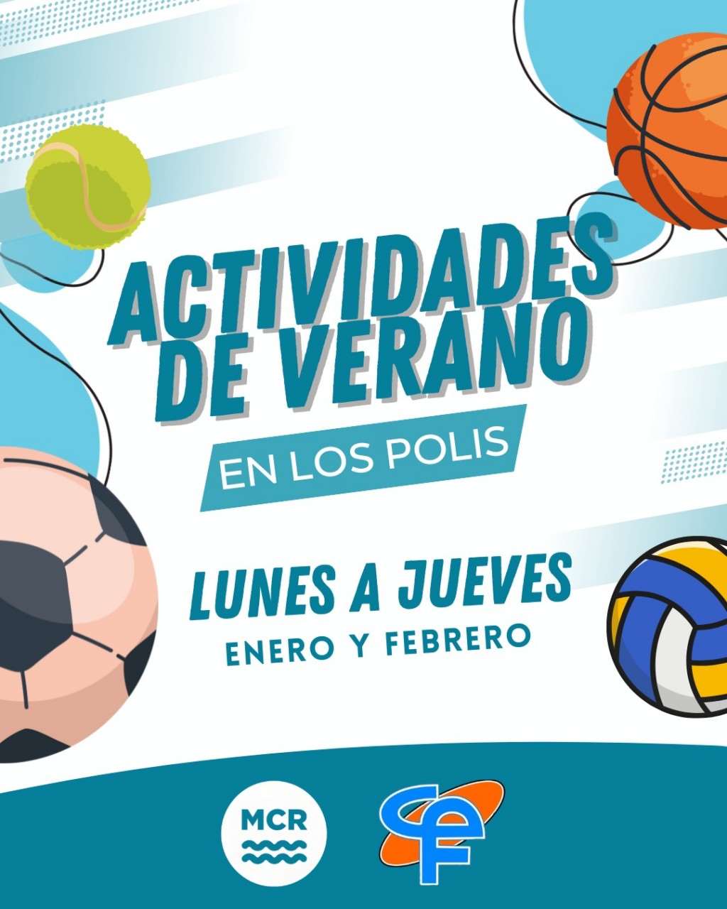 Actividades deportivas gratuitas en los Polideportivos Municipales durante el verano