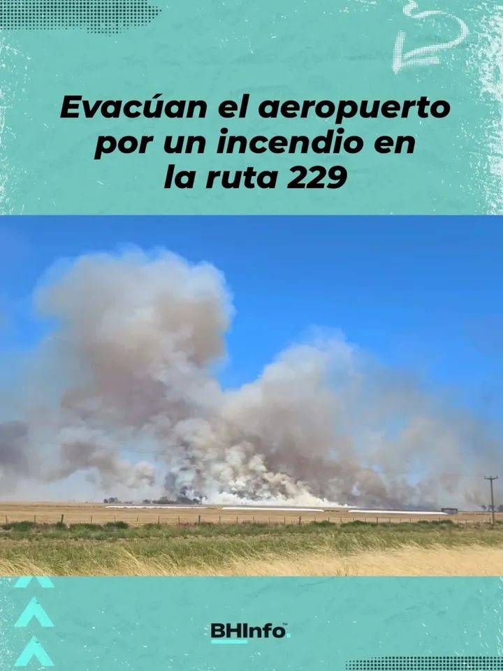 Evacuaron el Aeropuerto por un incendio