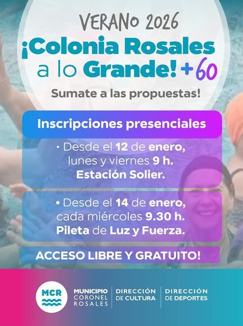 “Rosales a lo Grande +60” Verano 2026