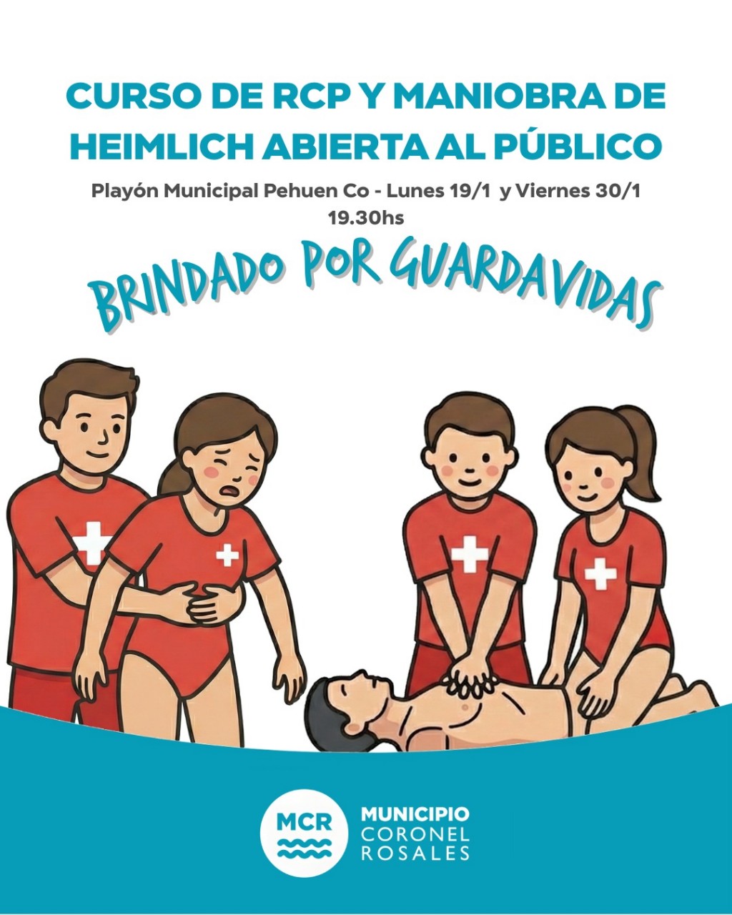 Curso de RCP y Maniobra de Heimlich en Pehuenco