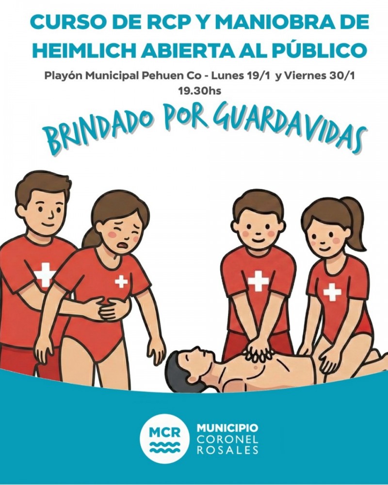Curso de RCP y Maniobra de Heimlich en Pehuenco