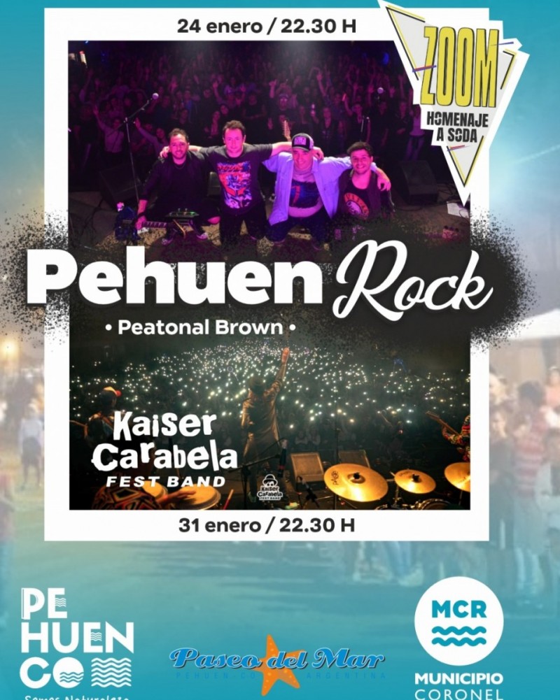 Pehuen Rock: noches de música en vivo junto al mar