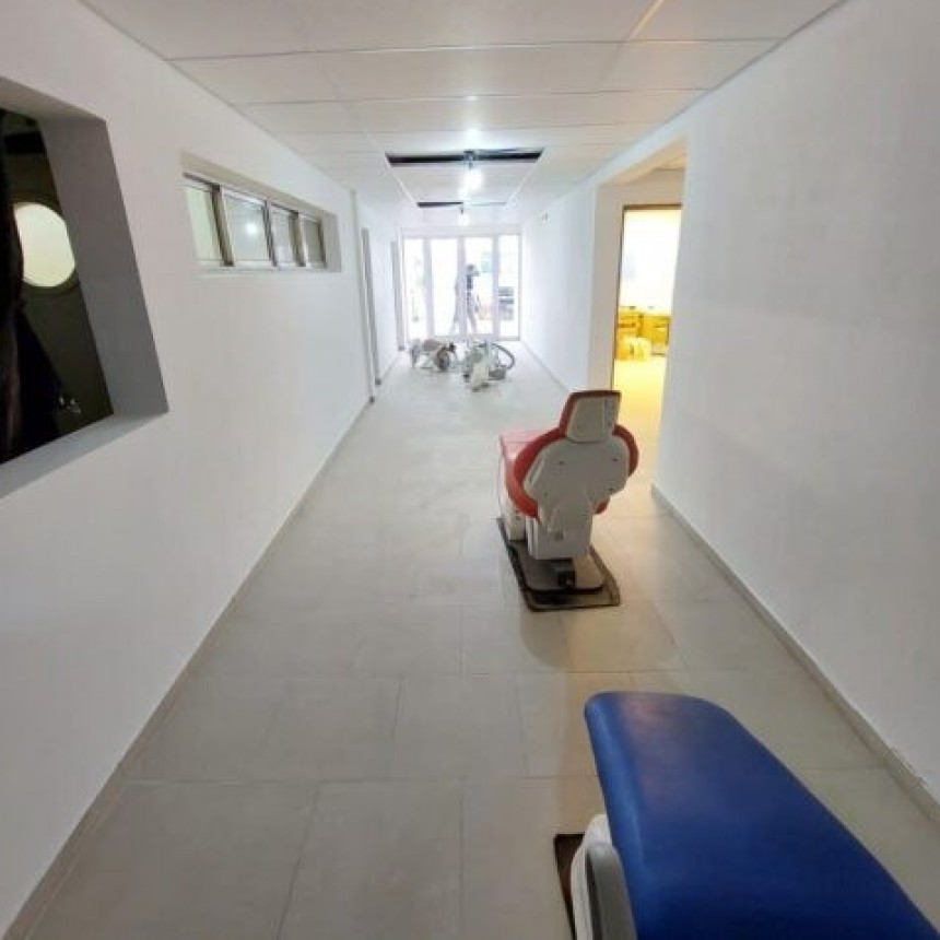 Concluyó una nueva etapa de la ampliación del Hospital Municipal Eva Perón.