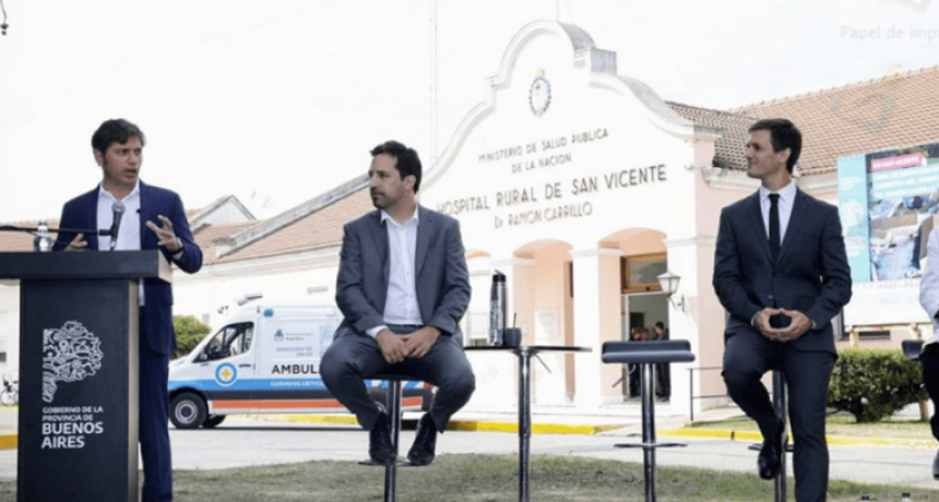 Kicillof encabezó el acto de provincialización del Hospital Ramón Carrillo de San Vicente
