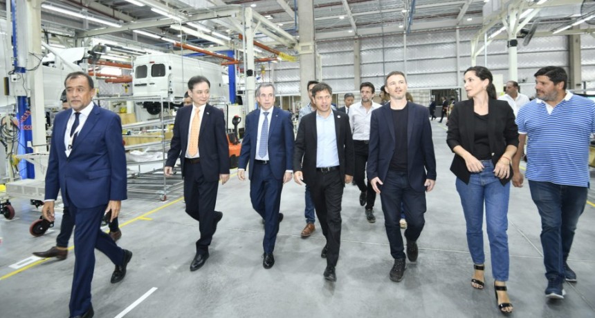 Kicillof participó de la puesta en marcha de una nave industrial de Toyota