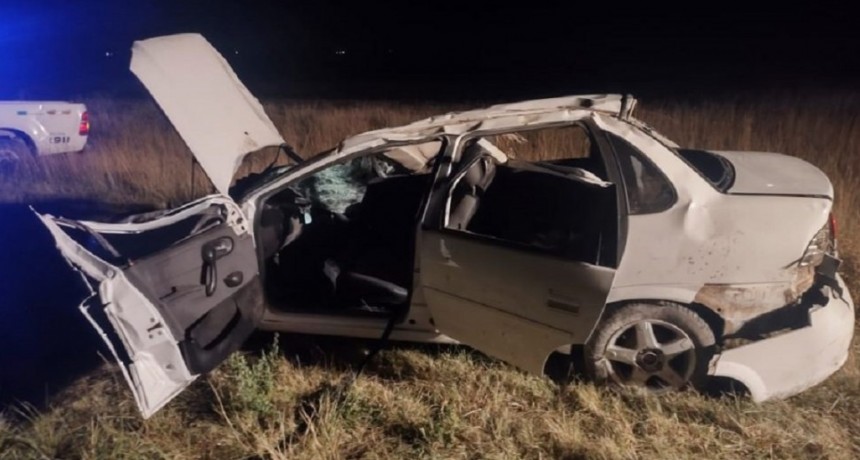 Muere un puntaltense que volcó cerca de Tres Arroyos