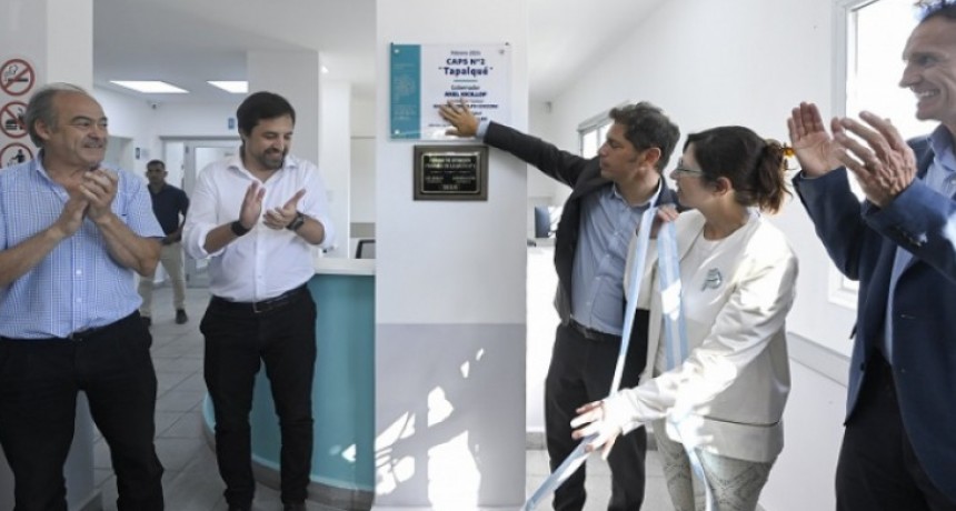 Kicillof inauguró un Centro de Atención Primaria de la Salud en Tapalqué 