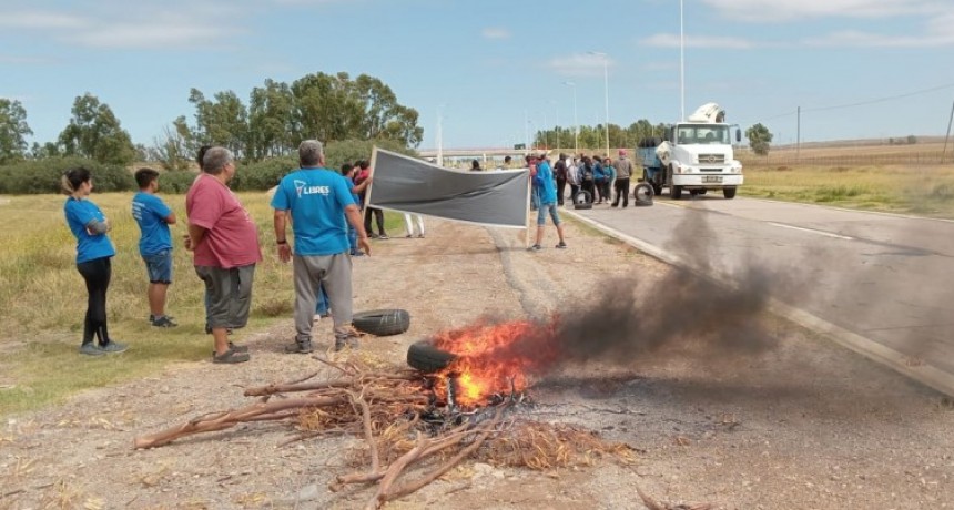 La movilización y corte de Ruta de los Movimientos sociales se sintió en la region