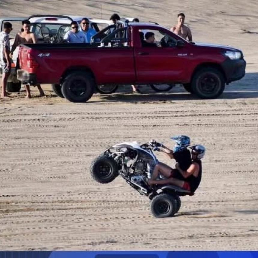 Pinamar prohibió el uso de UTV y vehículos 4x4 en la zona de médanos de La Frontera