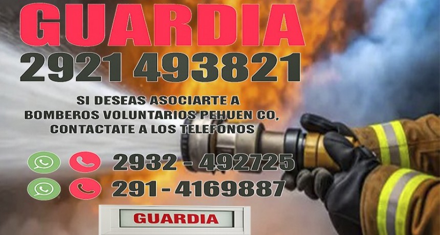 Desde que comenzó el año Bomberos Voluntarios de Pehuen Co asistieron a 20 llamados.