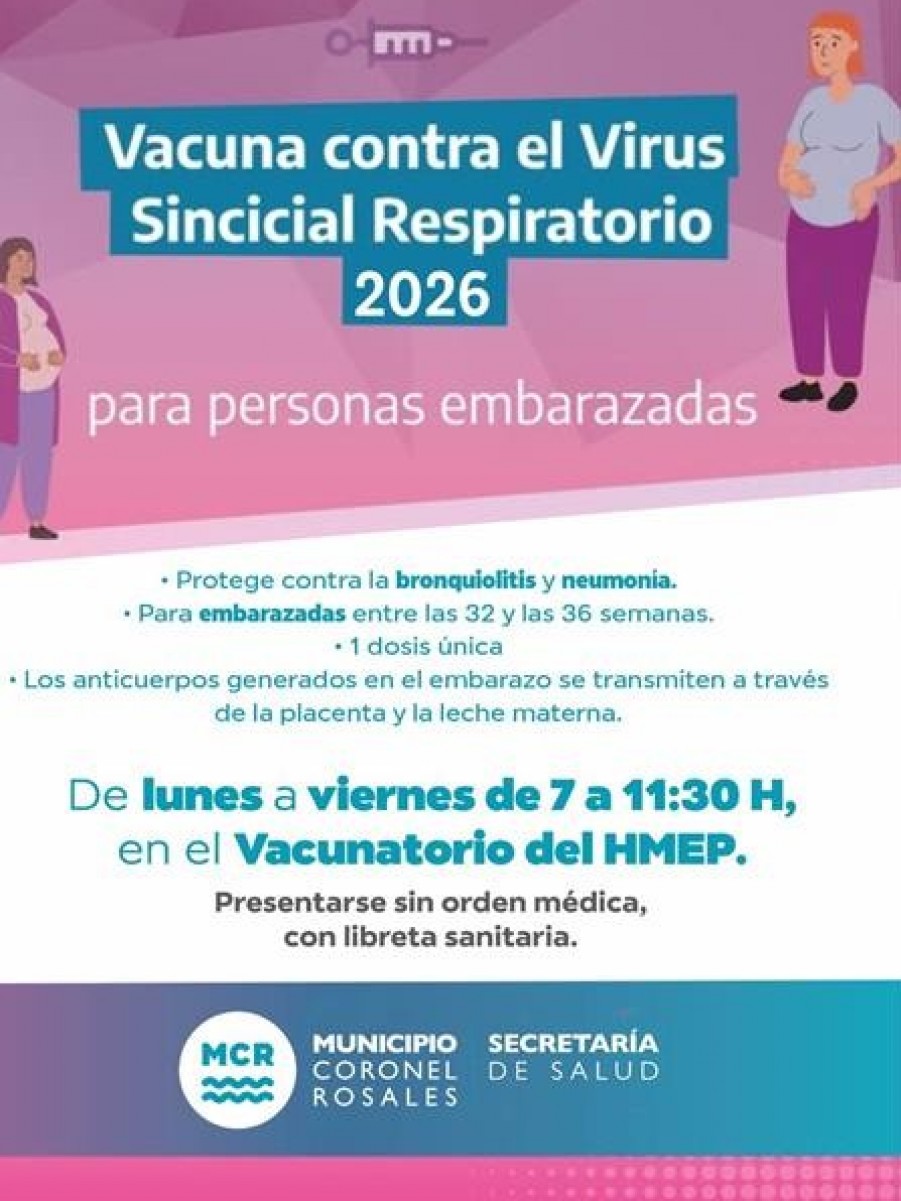 La Secretaría de Salud informa sobre la vacunación contra el Virus Sincicial Respiratorio