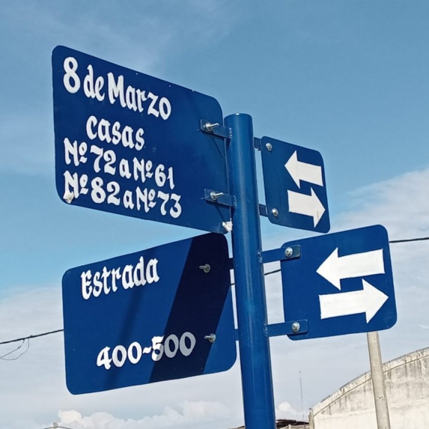 8M: Imposicion de nombre a calle del Bio. Cooperativa