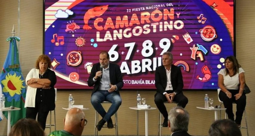 Susbielles y Gay presentaron la Fiesta Nacional del Camarón y el Langostino