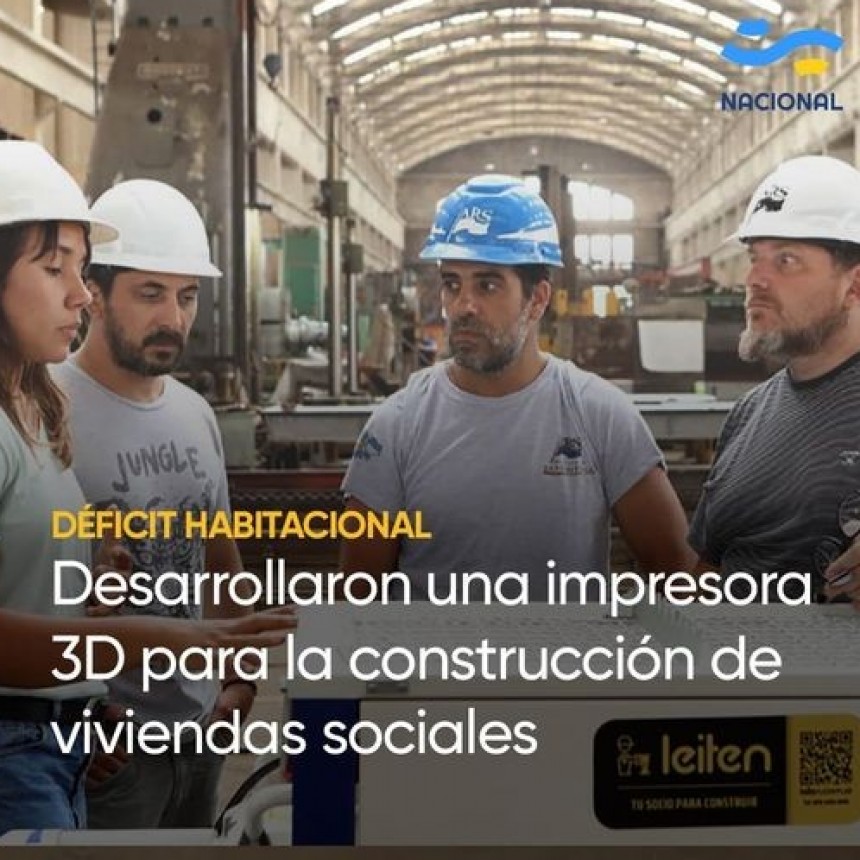Desarrollaron una impresora 3D para la construcción de viviendas sociales