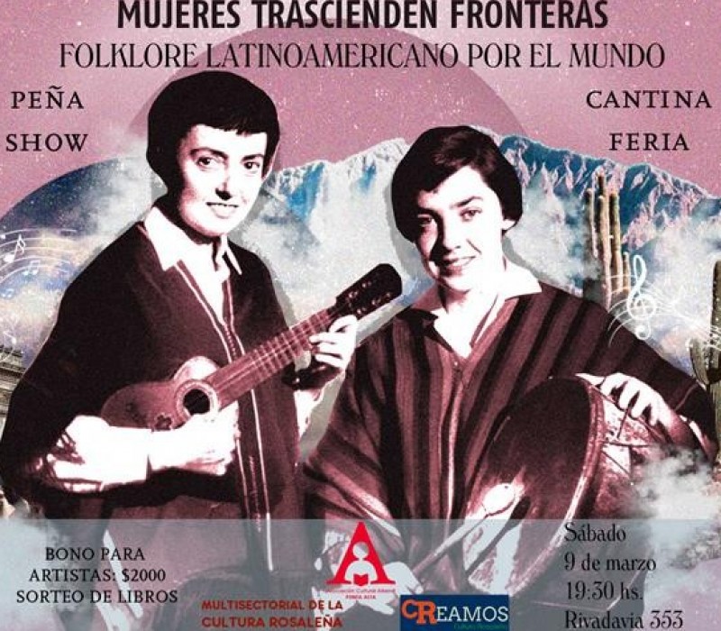 Peña «Mujeres trascienden fronteras» en la Biblioteca Alberdi