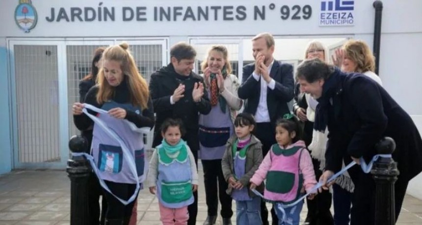 Kicillof inauguró infraestructura educativa y sanitaria en la localidad de Matheu