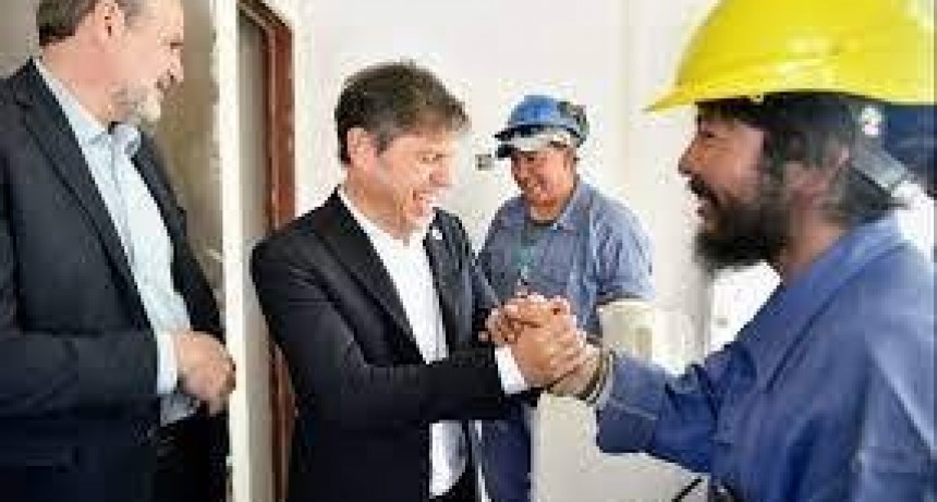 Kicillof suscribió un convenio para realizar obras de infraestructura social básica en barrios populares