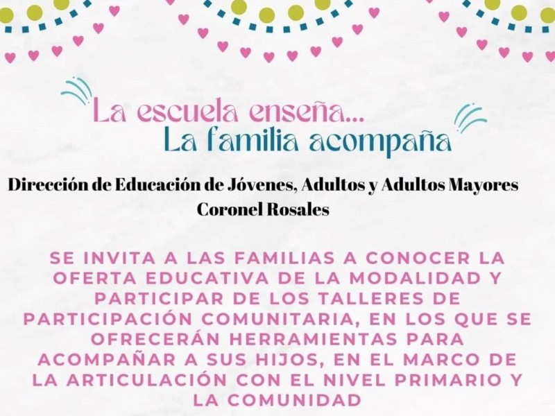 Jornadas Educativas: La escuela enseña… la familia acompaña