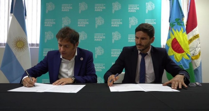 Kicillof y Pullaro firmaron un convenio de asistencia recíproca en materia de seguridad