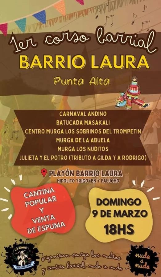 El barrio Laura tendra corsos