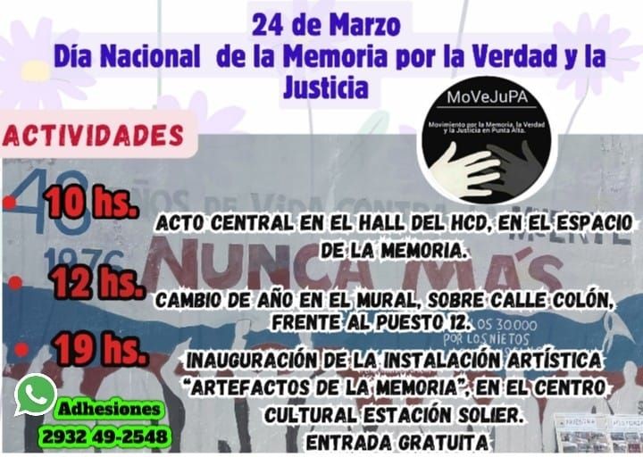 Preparativos por el día Nacional por la Memoria, la Verdad y la Justicia