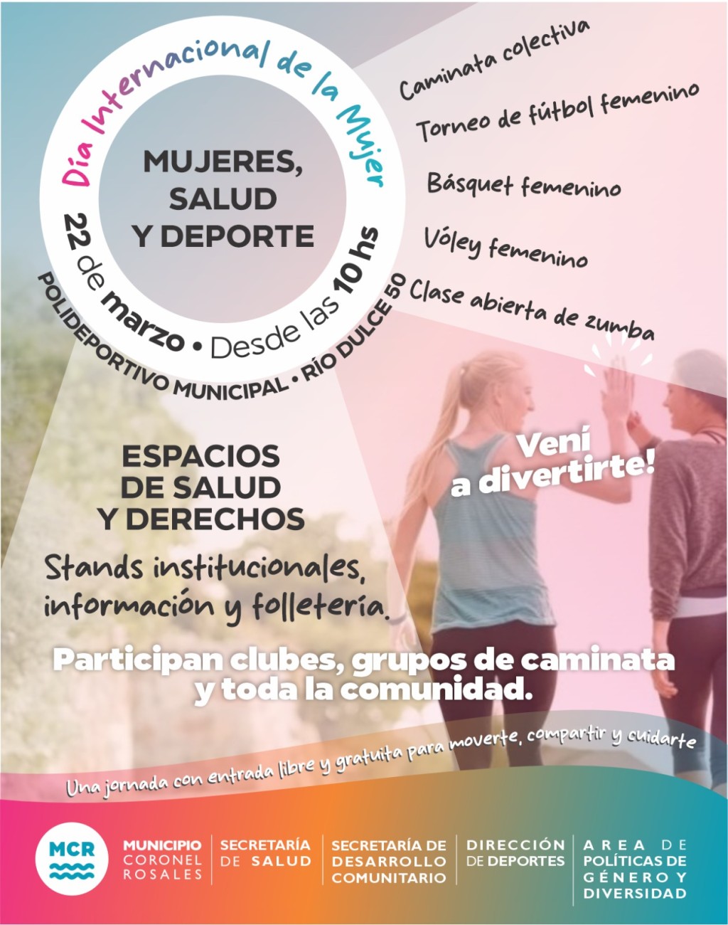 &ldquo;Mujeres, Salud y Deporte&rdquo;: jornada abierta en el Polideportivo Municipal