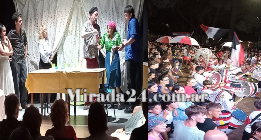 Peatonal Brown despidió el verano con una noche a puro carnaval en Pehuen Co