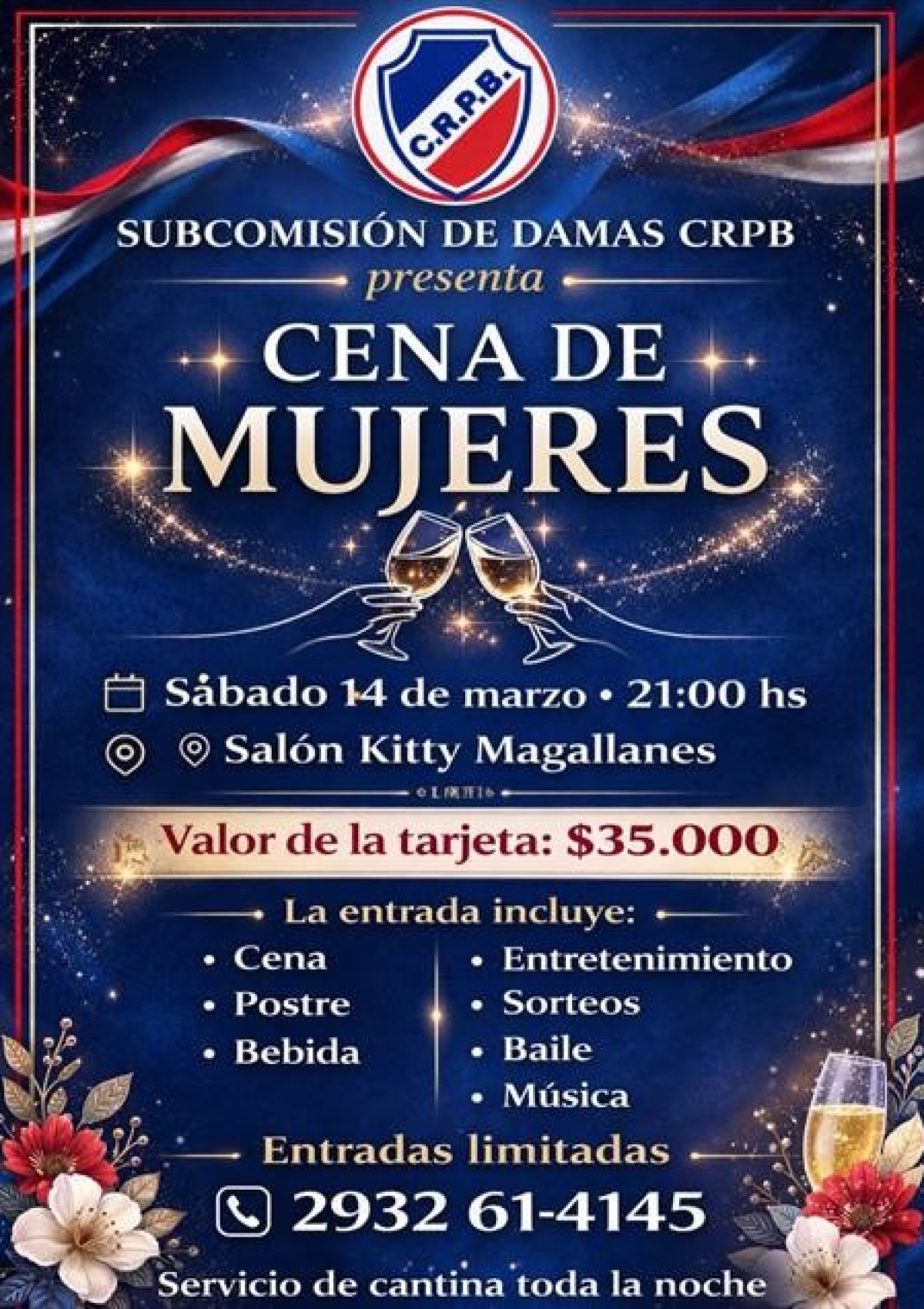 Cena de Mujeres en el Club Rosario Puerto Belgrano
