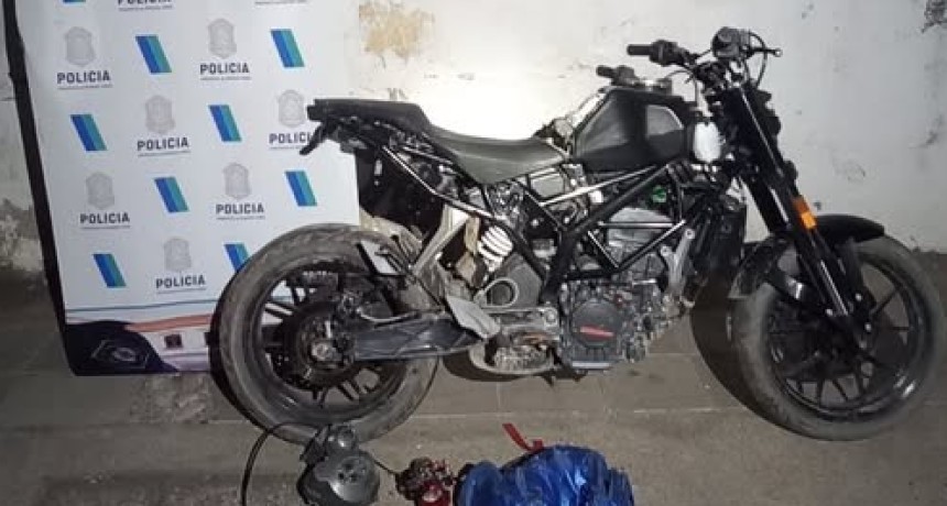 Aprehendido por encubrimiento tras hallazgo de moto robada con numeraci&oacute;n adulterada