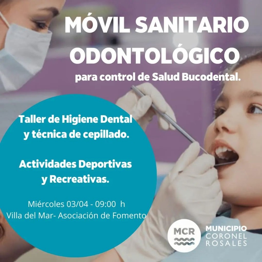 Mañana llega el Consultorio Móvil Odontológico a Villa del Mar.