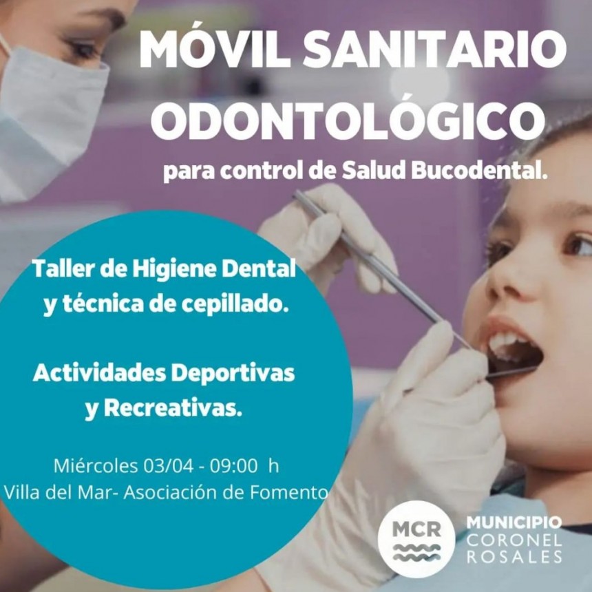 Mañana llega el Consultorio Móvil Odontológico a Villa del Mar.