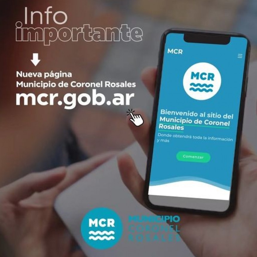  Nueva versión de la página web del Municipio de Coronel Rosales 