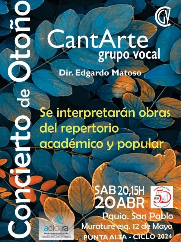 El Coral Punta  Alta brindara el Concierto de Otoño