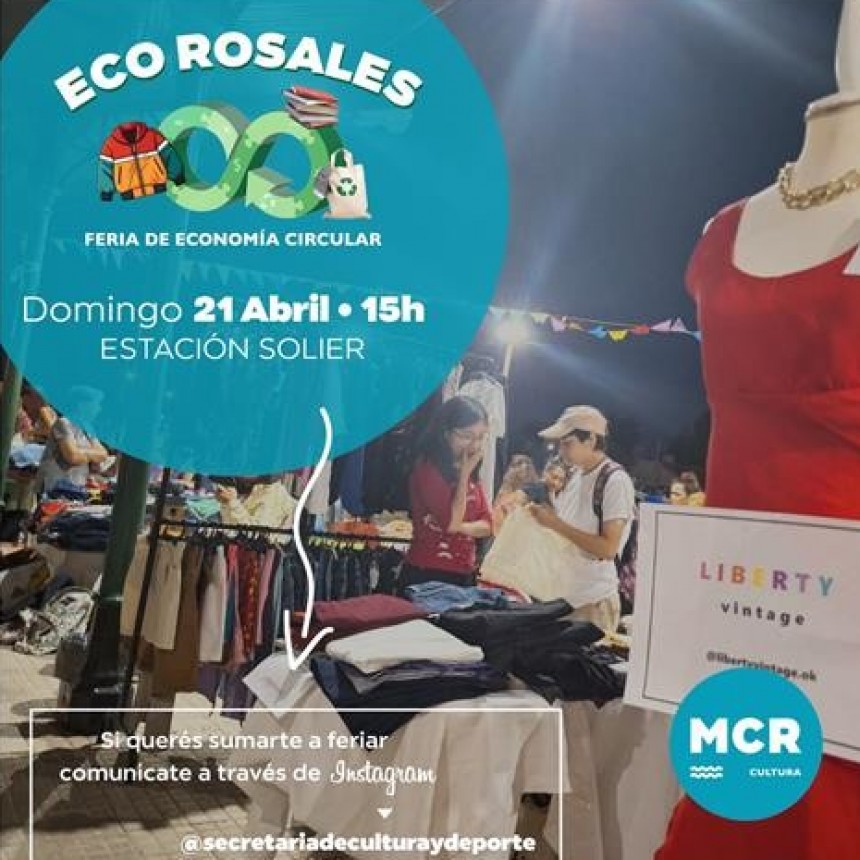 Agenda de finde: Feria Circular «Eco Rosales»