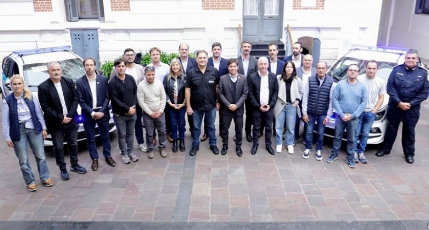 Kicillof encabezó el acto de adhesión de 19 municipios al Fondo de Fortalecimiento de la Seguridad