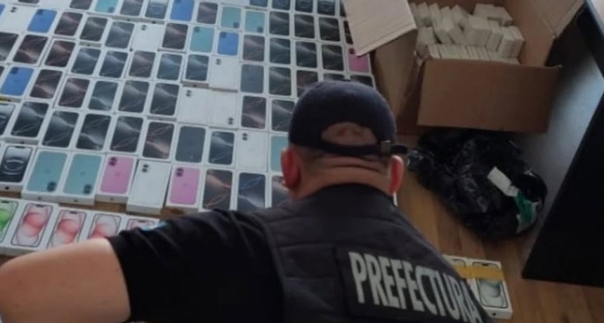 Posible contrabando: secuestraron casi $1.000 millones en celulares