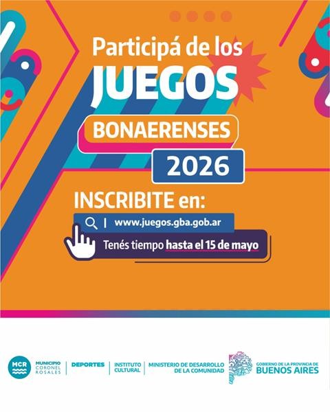 Abren inscripciones para los Juegos Bonaerenses 2026