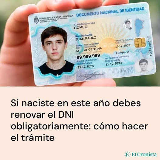 Si naciste en este a&ntilde;o debes renovar el DNI obligatoriamente: c&oacute;mo hacer el tr&aacute;mite