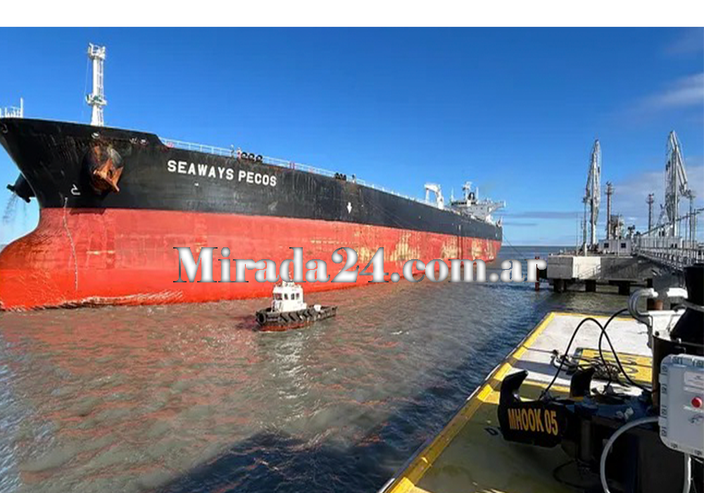 Puerto Rosales marca un r&eacute;cord hist&oacute;rico con la mayor exportaci&oacute;n de crudo de Vaca Muerta