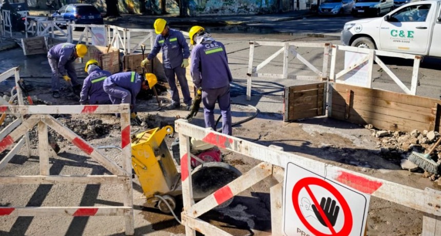 Se retomaron los trabajos de recambio y ampliaci&oacute;n de la red de agua potable en  Punta Alta