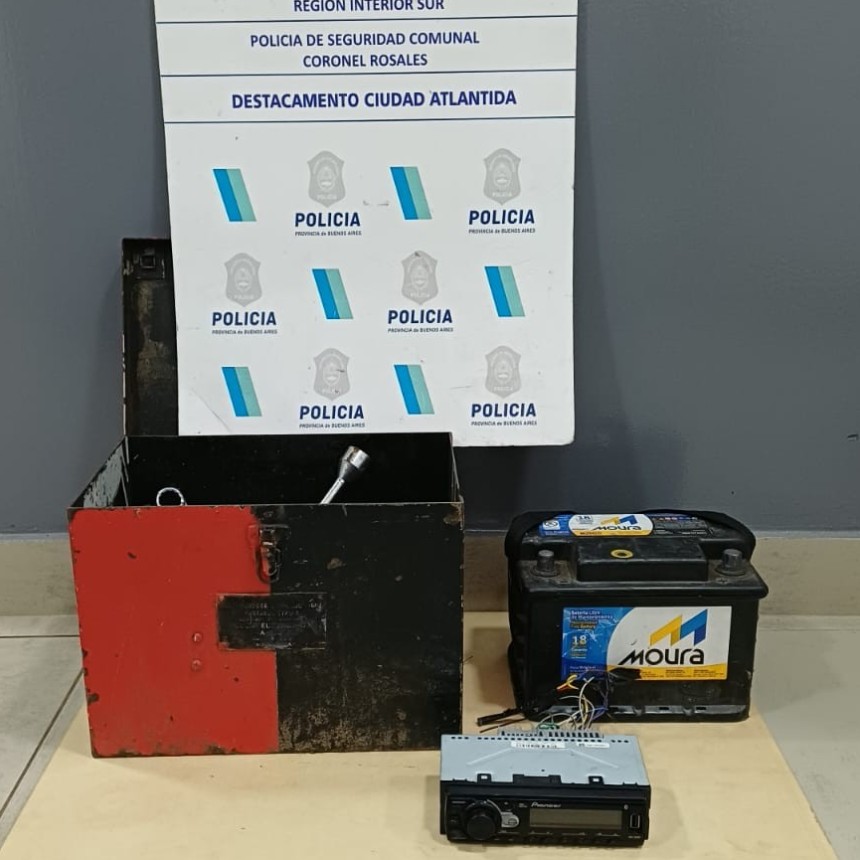 Allanamientos por robo a veh&iacute;culo: recuperan elementos sustra&iacute;dos y aprehenden a un hombre por drogas