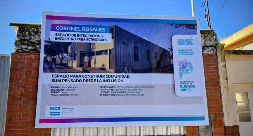 Comenzaron los trabajos para la construcci&oacute;n del nuevo SUM de CINDI 
