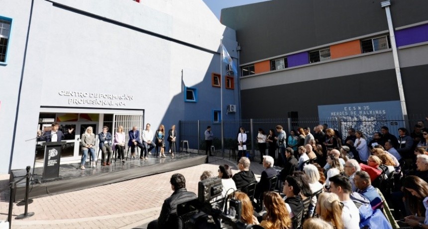 Se inauguró el nuevo edificio del Centro de Formación Profesional N°404 de Avellaneda