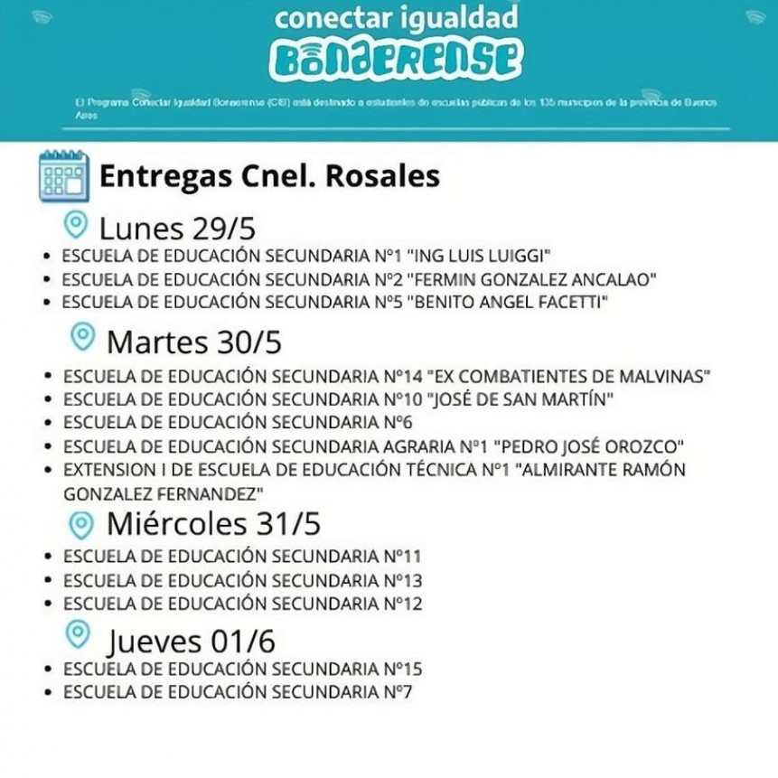 ¡Llega el Conectar Igualdad Bonaerense a Coronel Rosales!