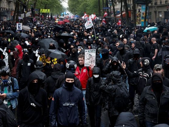 Cerca de 300 detenidos en Francia durante las movilizaciones por el Día Internacional del Trabajo