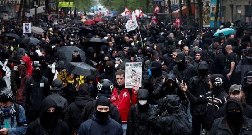 Cerca de 300 detenidos en Francia durante las movilizaciones por el Día Internacional del Trabajo